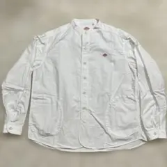 DANTON ダントン オックスフォード バンドカラー長袖シャツ 36