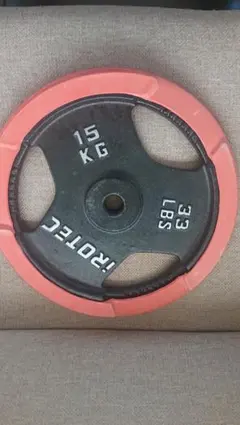 セット購入のみ アイロテック 15kg ② ダンベル バーベル ベンチプレス