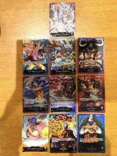 ワンピースカード　リーダーカード　まとめ売り　10枚　ルフィ　ロー　エース