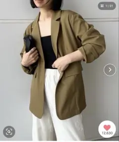 セレクトモカ　シンプルテーラードジャケット　Mのサムネイル