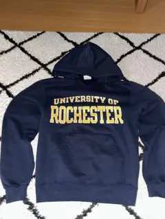 90s後期 champion ネイビー フーディ 古着 Mサイズ