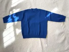 チャオパニックティピー　ウォッシャブルカラー　軽ニットプルオーバー　青