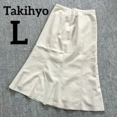 Takihyo ベージュ ロングスカート　L フォーマル