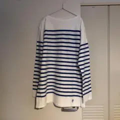 ORCIVAL ラッセルフレンチセーラーTシャツ ホワイト×ブルー