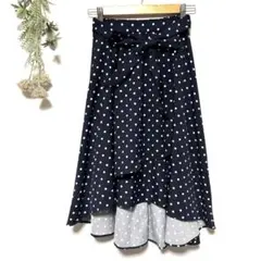 INGNI イング｜フィッシュテールドットフレアスカート｜水玉｜ロング｜マキシ丈