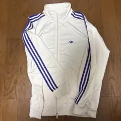 新品✨adidasトラックジャケット 刺繍 ベージュ×モカブラウン 山本彩