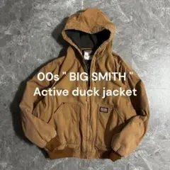 BIG SMITH ダック地 フーデッドジャケット XL アクティブジャケット