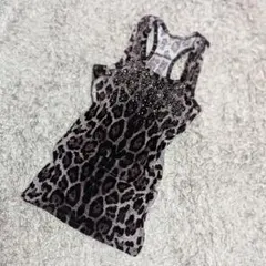 AVIRAPINK ヒョウ柄 タンクトップ 00s 平成ギャル グランジ