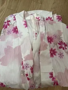 IMAGE 桜コスモス柄浴衣　付属品つき