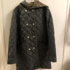 トラディショナルウェザーウェア レオパード柄キルティングジャケット