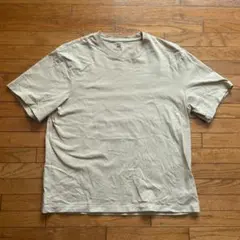 H&M ベージュ 半袖Tシャツ メンズL　厚手コットン100