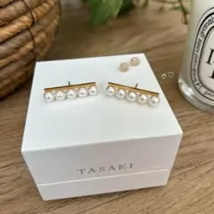 国内百貨店購入】TASAKI バランス ピアス【証明書と非売品バスパール付】
