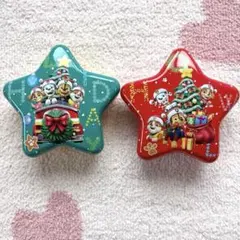 パウ・パトロール 星型缶ケース 2個セット クリスマス