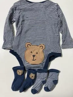 GAP ブラナンベア　ロンパース　70 ギャップ　おしり　くま　靴下　ボーダー