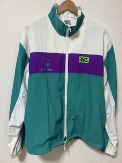 希少カナダ製！！【ASICS アシックス】ヴィンテージナイロンジャケット XL