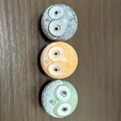 フクロウ模様の石製インテリア装飾