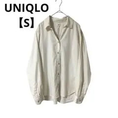 UNIQLO ソフトブラッシュドシャツ 長袖 スキッパー【S】コットン棍のサムネイル