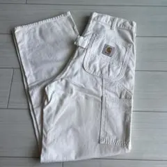 ラ*ィ様 Carhartt ホワイト ワークパンツ