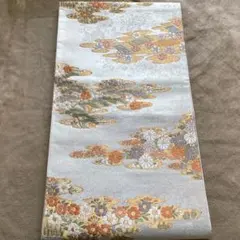 MO-3210 袋帯 フォーマル 亀甲に花模様 乙女色 金銀糸 - メルカリ