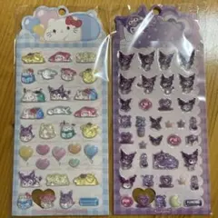 正規品　サンリオ　ドロップシール　クロミ　ポムポムプリン　ポチャッコ　2枚