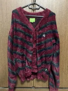 HUF ストライプカーディガン M