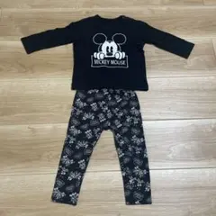 ユニクロ　ミッキー　ロンT ズボン　2点セット　90 レギンス　ディズニー