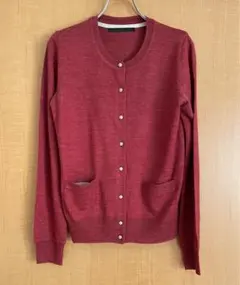 mjuka ウール混 レンガ色カーディガンのサムネイル