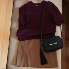 バーガンディ&キャメル/ユナイテッドアローズ