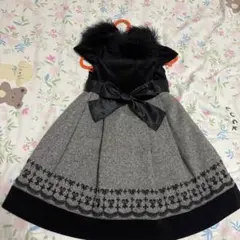 kumikyoku クミキョク 子供服 ワンピース 黒 SSサイズ