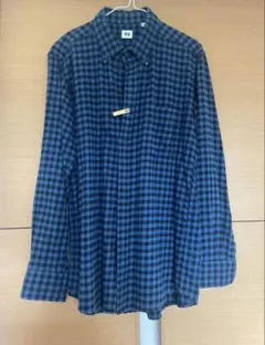 （発送可）２０日まで　UNIQLO フランネル　チェック柄ネルシャツのサムネイル