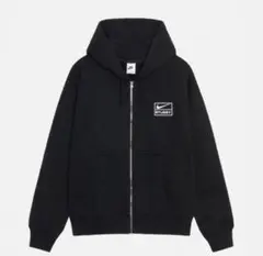 [希少サイズ]stussy nike ジップパーカー ブラック S