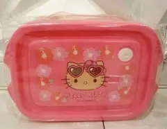 ハローキティ 日焼けキティ ピンクヒョウ柄 シールボックス 保存容器 2