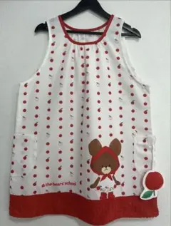 ★I514★新品　くまのがっこうアップル　レッドエプロン