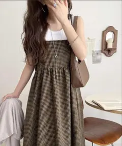 バックリボンフレアキャミワンピース