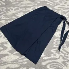 ユニクロ ラップ風 ワイドパンツ ネイビー Mサイズ