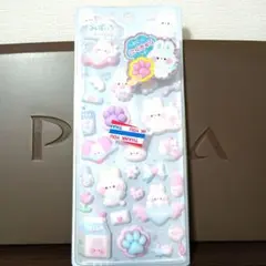 【正規品】肉球シール みずいろ うさベビー スペシャルもっちもちシール