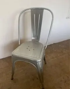 シルバー　スタッキングチェア　used