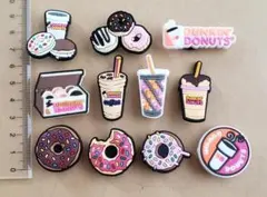 クロックス ジビッツ サンダルアクセサリー Dunkin ドーナッツ11点セット