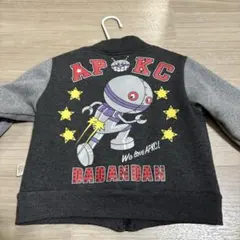 アンパンマンキッズ　ジャケット だだんだん刺繍　90 ベロア　ダダンダン　ベビー