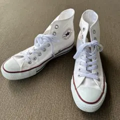 Converse All Star ホワイトハイカットスニーカー　25㎝