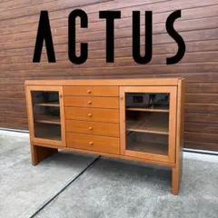 美品 廃盤 ACTUS 日進木工 サイドボード オーク 購入価格28万のサムネイル