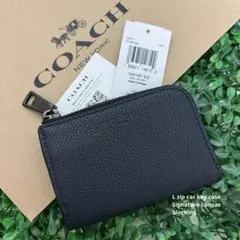 コーチ☆新品☆メンズ 本革 Lジップ カー キー ケース