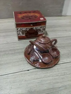 高級茶器セット　紫砂茶具　中国宜興　新品未使用　アンティーク