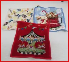 FEILER フェイラー ハンカチ 3点中古mマ-800