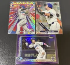 topps chrome finest 中日ドラゴンズ　3枚セット　インサート