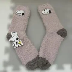 新品　スヌーピー もこもこ靴下　ソックス 靴下　23〜25センチ　PEANUTS