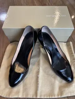 ※中古 セルジオロッシ パンプス ブラック 24cm プラダ ルブタン マノロ