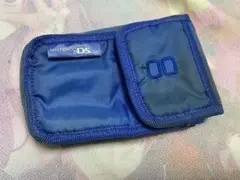ニンテンドーDSlite ケース 青 カラビナ付き