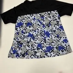 Fit more フィットモア　半袖チュニック　両面花柄　体型カバー