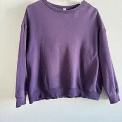 GU パープル クルーネック トレーナー スウェット キッズ 150